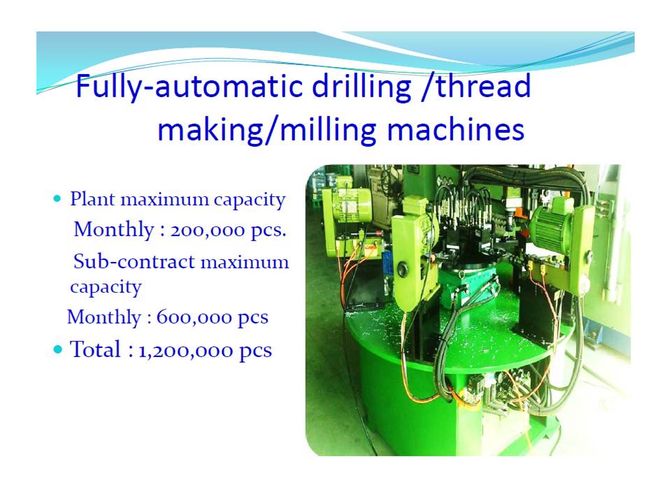 Fully-automatic drilling /thread making/milling machines